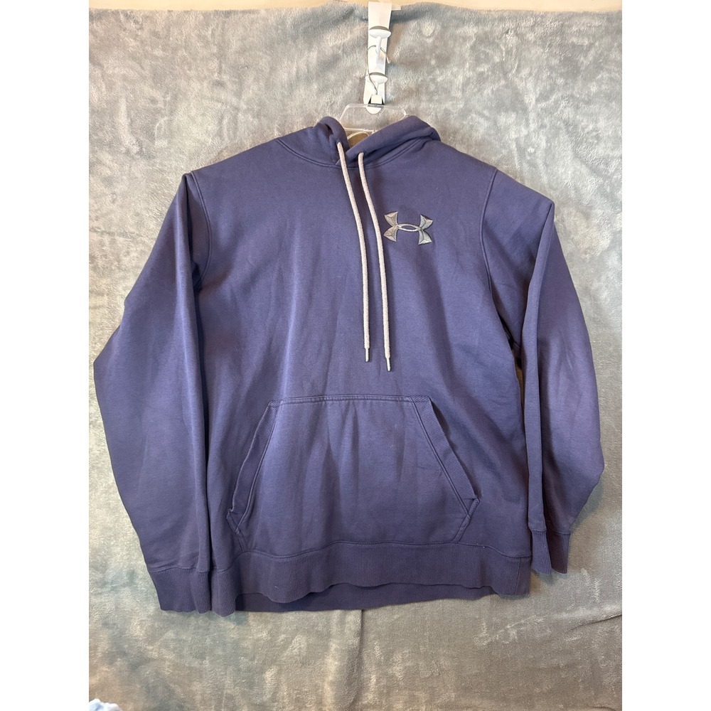 Under Armour UA Storm Mens 2XL Purple Loose Fit Pullover Hoodie Sweatshirt